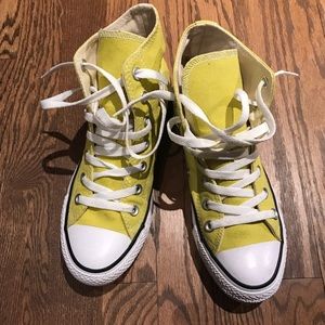 **CLEARANCE** Yellow Canvas High Top Converse